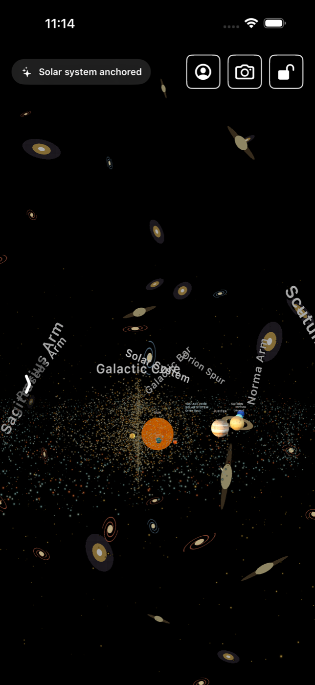 Galaxy AR iOS app