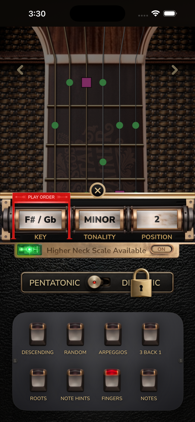 Sisco's Guitar Trainer iOS app