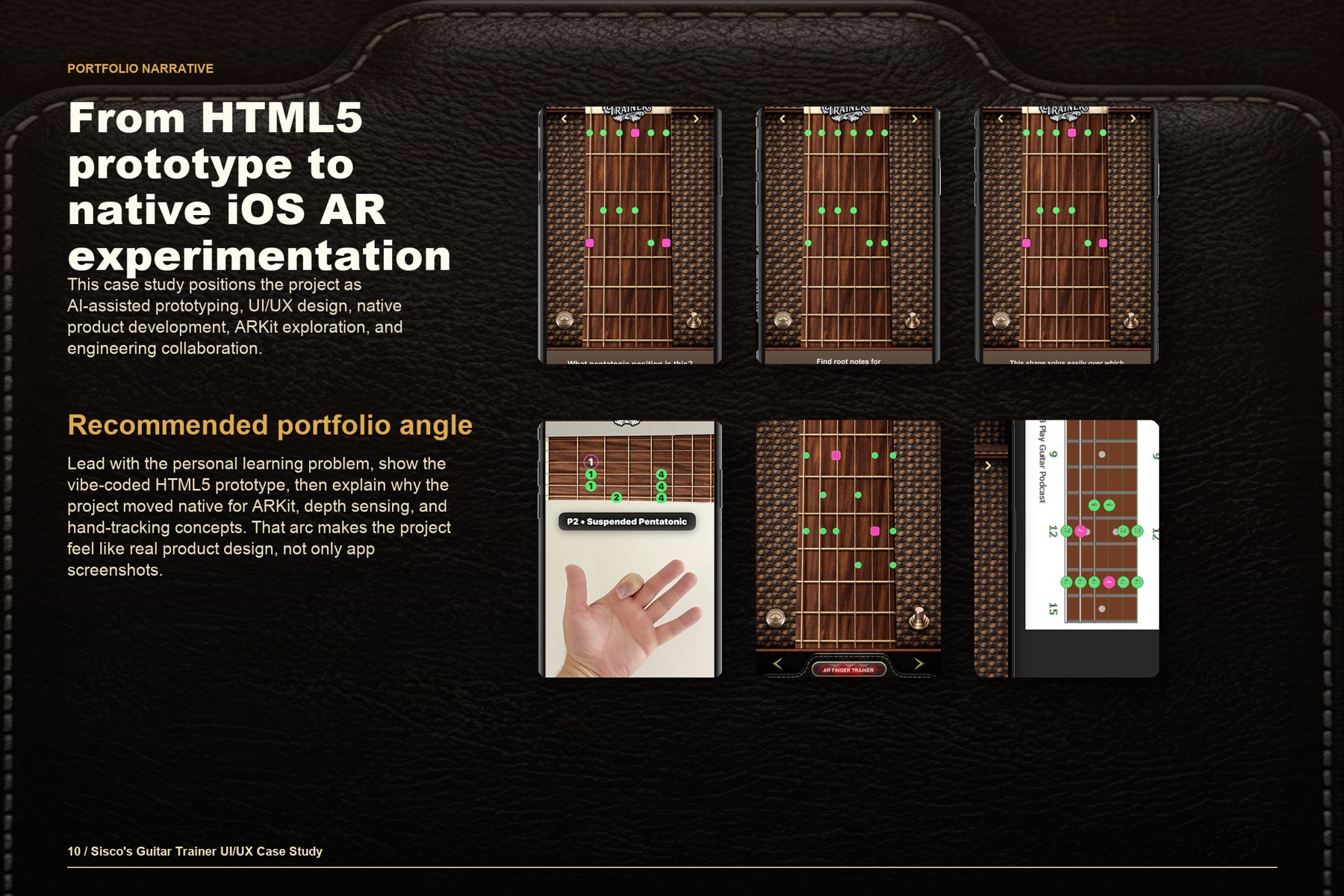 Portfolio storyboard and outcomes